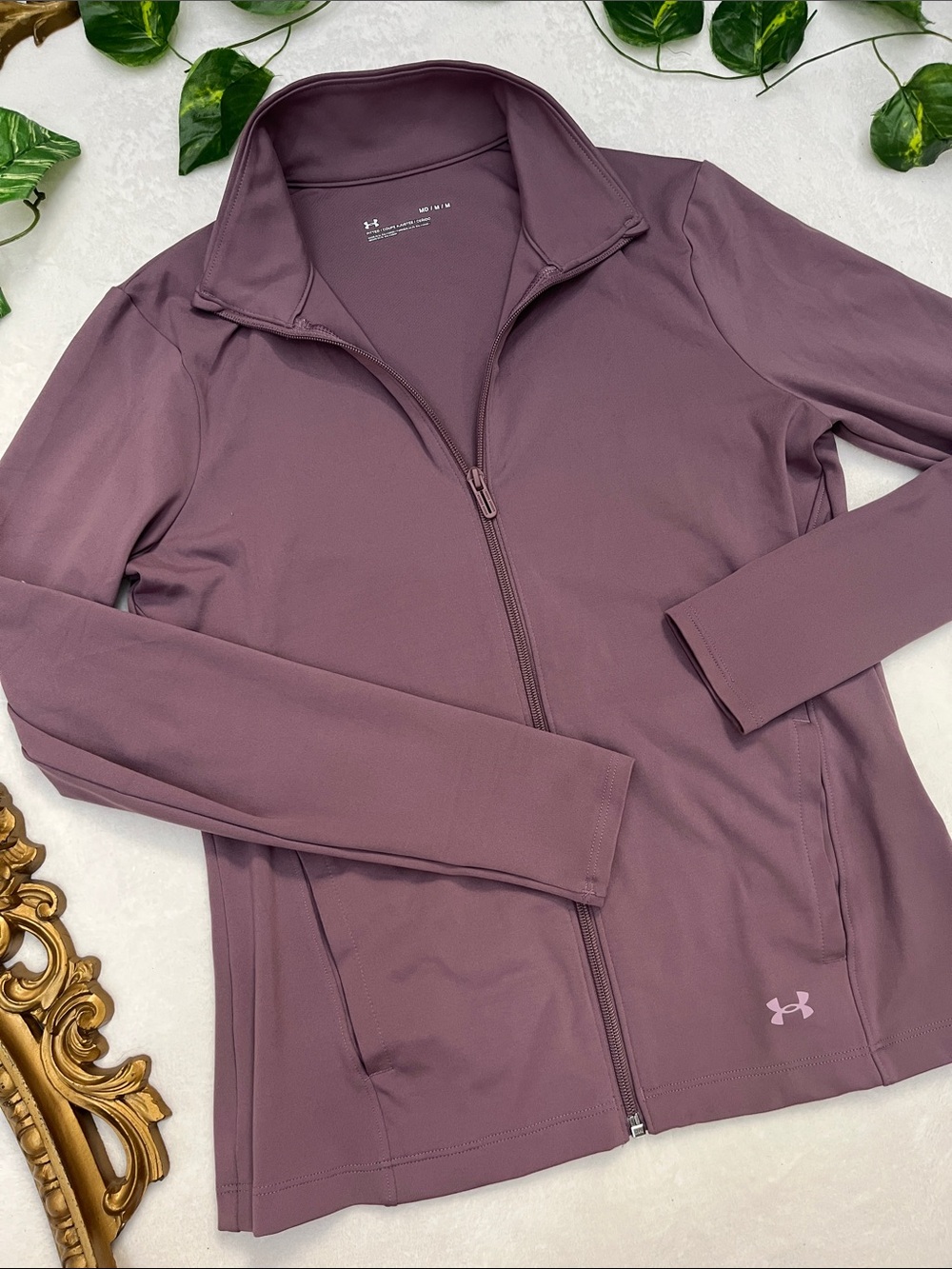 Under Armour Dusty Mauve Full-Zip Training Jacket